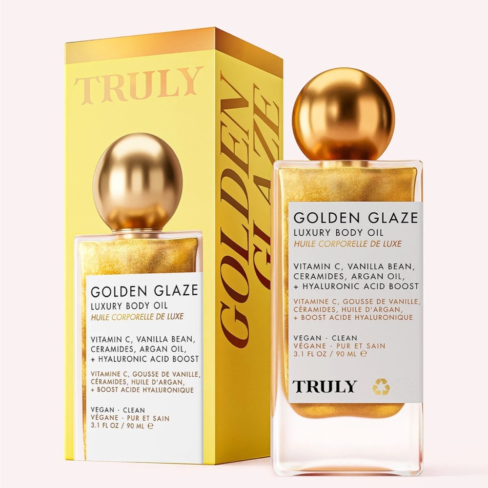 TRULY Golden Glaze Body Oil with Vitamin C NIB $38 MSRP